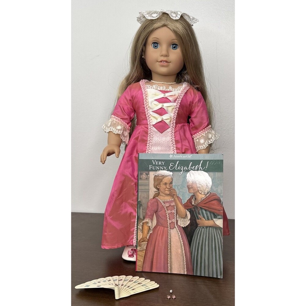 Elizabeth Cole Doll American Girl Meet Outfit Accessories Earrings Tight Limbs